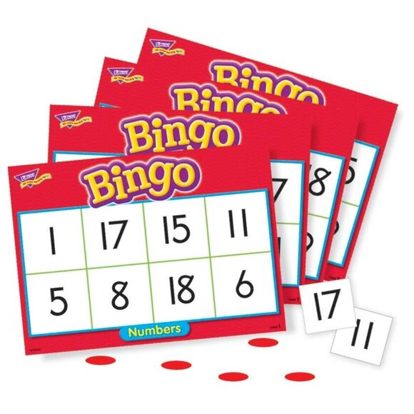 Numbers Bingo Game For Ages 4+ With 6 Play Variations & 36 Cards By Trend Enterp - Picture 3 of 7
